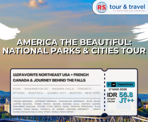 12D FAVORITE NORTHEAST USA + FRENCH CANADA  & JOURNEY BEHIND THE FALLS